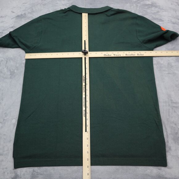 U.S. Polo Assn. Shirt Mens L Green USPA Large Orange Logo Short Sleeve Golf - Picture 4 of 16